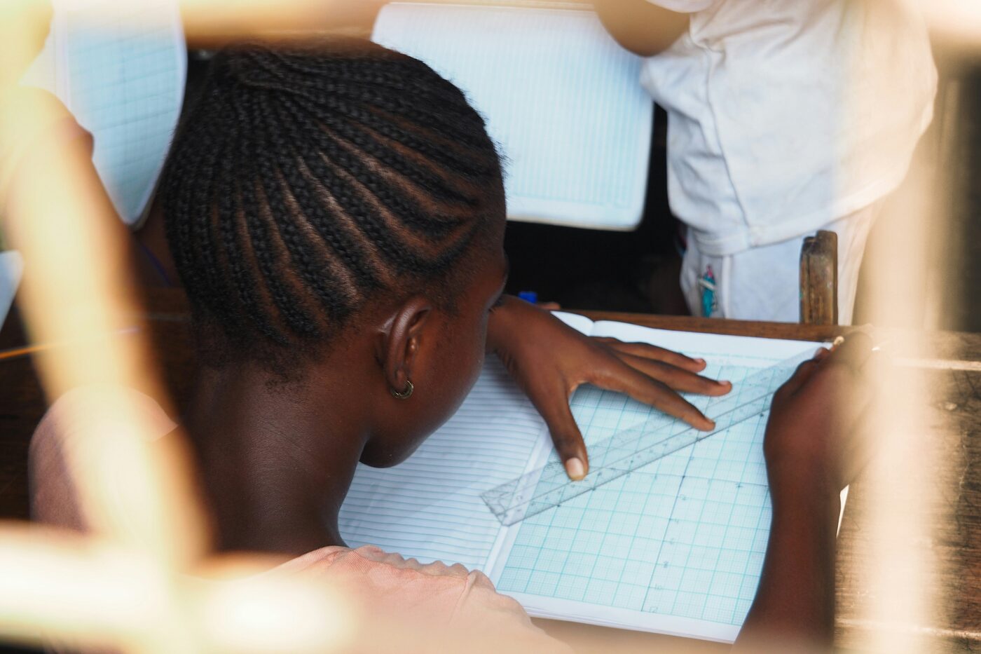 A learner engaged in a lesson representing Foundation programme activity