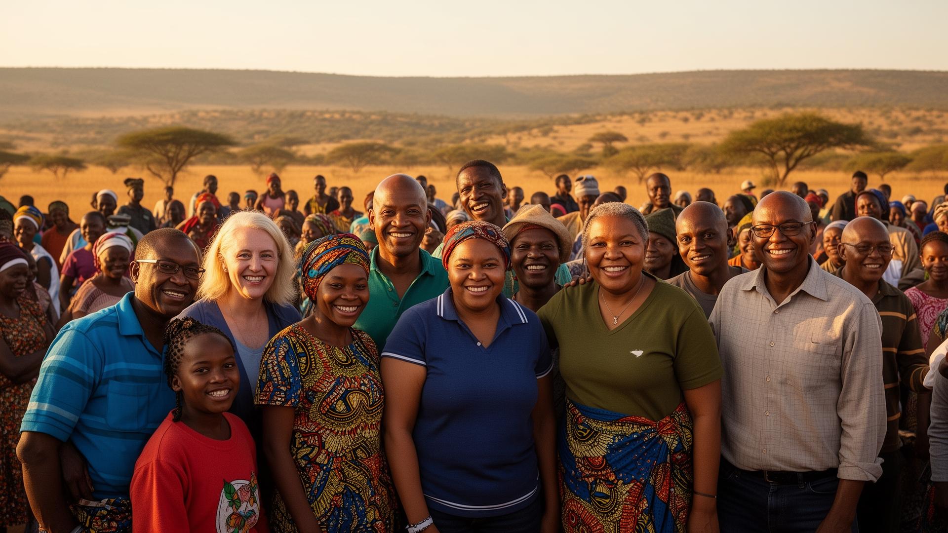 South African community gathering in Limpopo